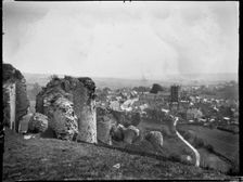 Corfe Castle, Purbeck, Dorset, 1927. Creator: Katherine Jean Macfee