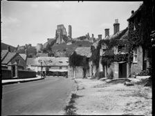 Corfe Castle, Purbeck, Dorset, 1927. Creator: Katherine Jean Macfee