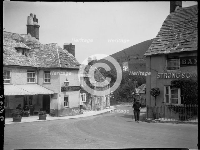 Corfe Castle, Purbeck, Dorset, 1927. Creator: Katherine Jean Macfee.