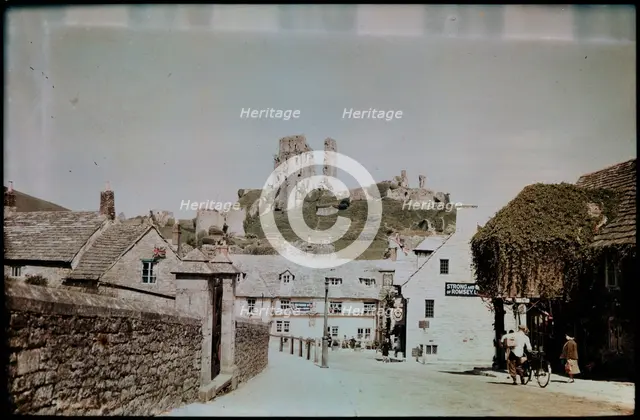 Corfe Castle, Purbeck, Dorset, 1930-1939. Creator: Eric Maybank.