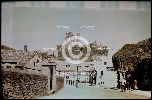 Corfe Castle, Purbeck, Dorset, 1930-1939. Creator: Eric Maybank.