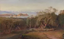 Corfu from Ascension, 1862. Creator: Edward Lear