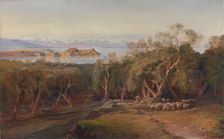 Corfu from Ascension, 1862. Creator: Edward Lear
