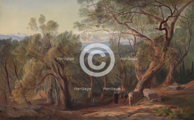 Corfu from Santa Decca, 1862. Creator: Edward Lear.