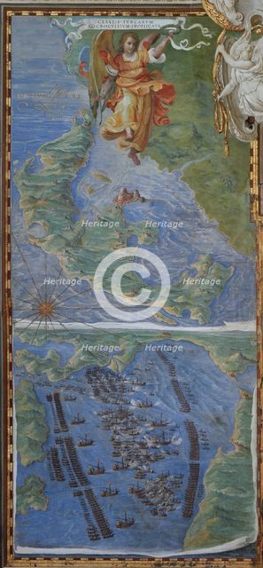 Corfu island and The Battle of Lepanto, 1583.