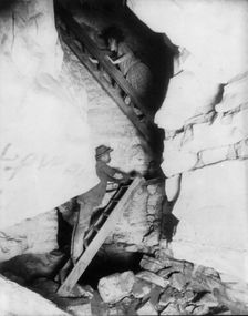 Corkscrew - Mammoth Cave, Edmondson County, Kentucky, c1893. Creator: Frances Benjamin Johnston