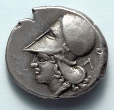 Corinthian Stater: Athena (reverse), c. 380 BC. Creator: Unknown