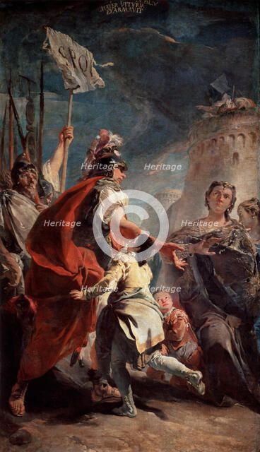'Coriolanus Before the Gates of Rome', c1730. Artist: Giovanni Battista Tiepolo