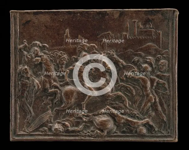 Coriolanus in Battle Before Rome. Creator: Master of Coriolanus.
