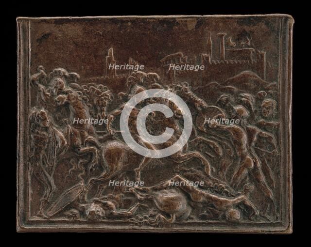 Coriolanus in Battle Before Rome. Creator: Master of Coriolanus.