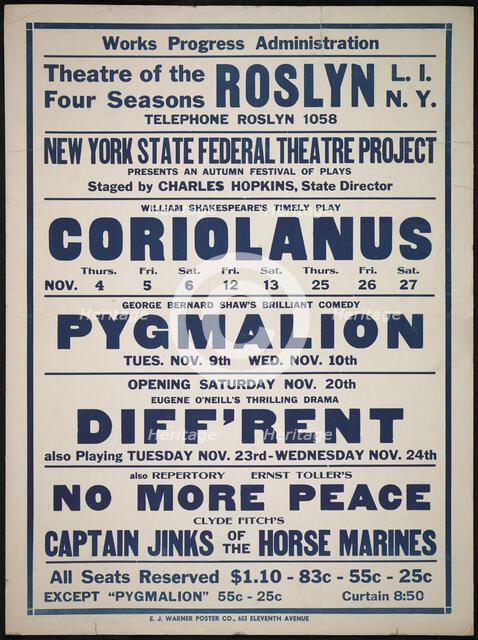 Coriolanus, Roslyn, [193-]. Creator: Unknown.