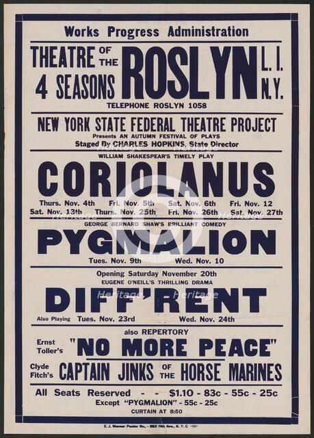 Coriolanus, Roslyn, NY, [1930s]. Creator: Unknown.