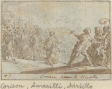 Corisca, Amarilli and Mirtillo, 1640. Creator: Johann Wilhelm Baur