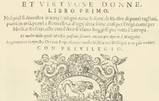 Corona delle Nobili et Virtuose Donne: Libro I-IV, 1601. Creator: Unknown