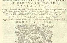 Corona delle Nobili et Virtuose Donne: Libro I-IV, page 57 (recto), 1601. Creator: Unknown