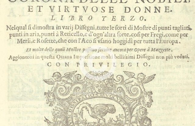 Corona delle Nobili et Virtuose Donne: Libro I-IV, page 57 (recto), 1601. Creator: Unknown.