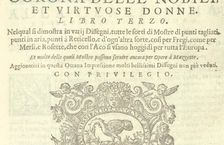 Corona delle Nobili et Virtuose Donne: Libro I-IV, page 57 (recto), 1601. Creator: Unknown