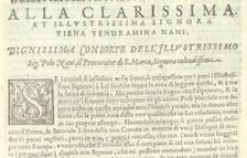 Corona delle Nobili et Virtuose Donne: Libro I-IV, page 58 (recto), 1601. Creator: Unknown