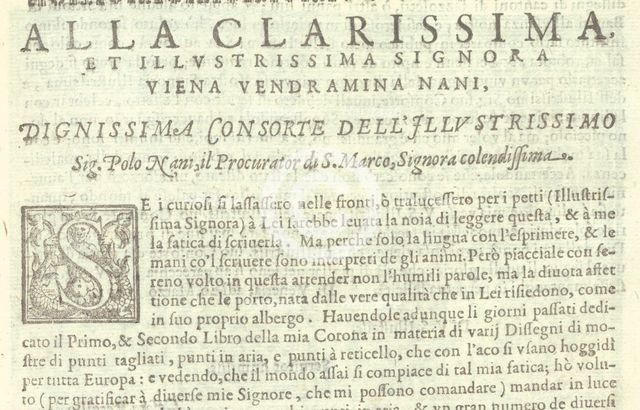 Corona delle Nobili et Virtuose Donne: Libro I-IV, page 58 (recto), 1601. Creator: Unknown.