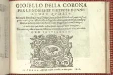 Corona delle Nobili et Virtuose Donne: Libro I-IV, page 85 (recto), 1601. Creator: Cesare Vecellio