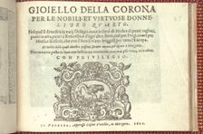 Corona delle Nobili et Virtuose Donne: Libro I-IV, page 85 (recto), 1601. Creator: Cesare Vecellio