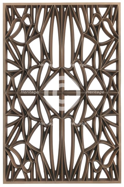 Corona panel designed for NMAAHC (Type A: 65% opacity), ca. 2013. Creators: Peerless Pattern Works, Morel Industries, Dura Industries, Northstar Contracting.
