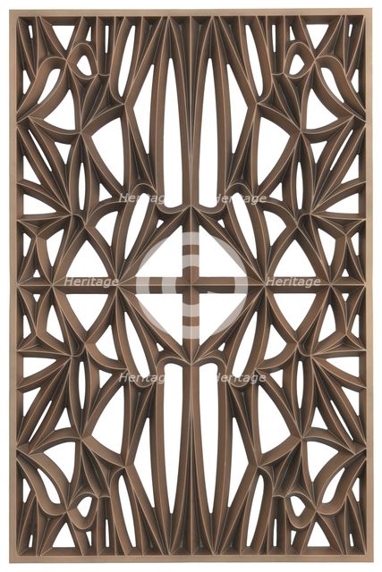 Corona panel designed for NMAAHC (Type C: 75% opacity), ca. 2013. Creators: Peerless Pattern Works, Morel Industries, Dura Industries, Northstar Contracting.