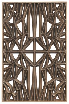 Corona panel designed for NMAAHC (Type E: 85% opacity), ca. 2013. Creators: Peerless Pattern Works, Morel Industries, Dura Industries, Northstar Contracting