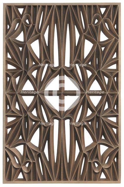 Corona panel designed for NMAAHC (Type E: 85% opacity), ca. 2013. Creators: Peerless Pattern Works, Morel Industries, Dura Industries, Northstar Contracting.