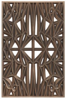 Corona panel designed for NMAAHC (Type F: 90% opacity), ca. 2013. Creators: Peerless Pattern Works, Morel Industries, Dura Industries, Northstar Contracting