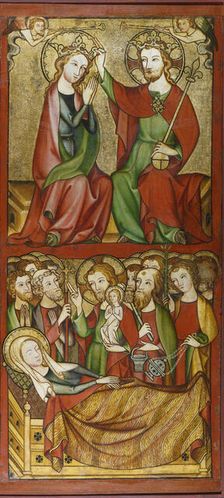 Coronation and Death of the Virgin, 1325-1335. Creator: Rhenish Master