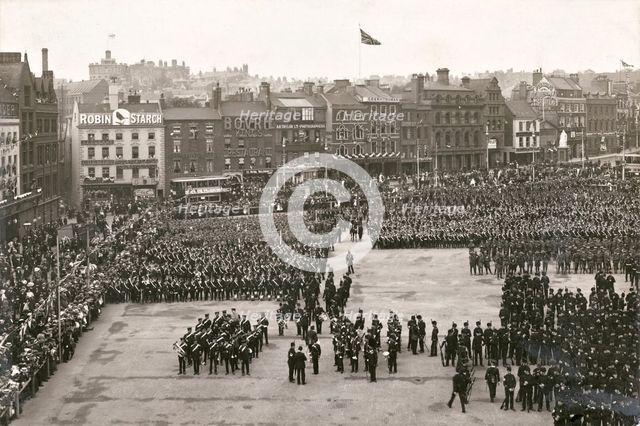 Coronation celebrations, Nottingham, Nottinghamshire, 1911. Creator: Henson & Co.