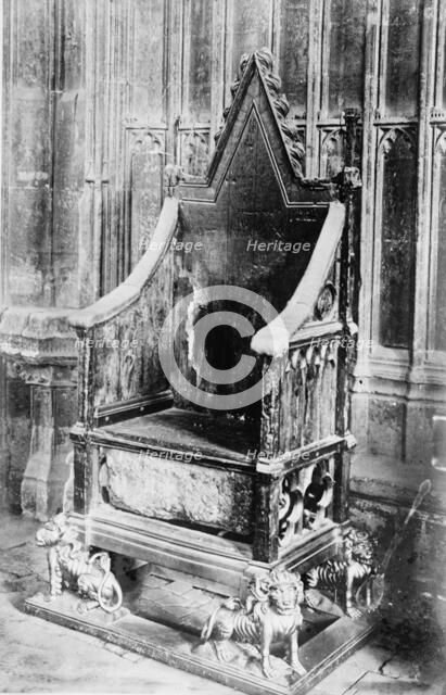 Coronation Chair, between c1910 and c1915. Creator: Bain News Service.