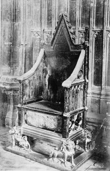 Coronation Chair, between c1910 and c1915. Creator: Bain News Service
