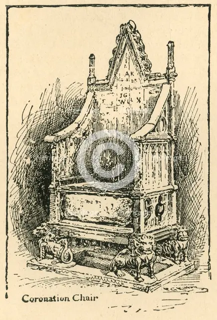 'Coronation Chair', c1897. Creator: Unknown.