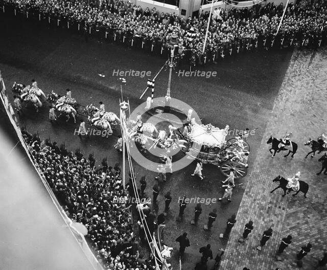 Coronation day of Elizabeth II, London, 2nd June 1953.  Creator: Arthur Charles Kirby Ware.