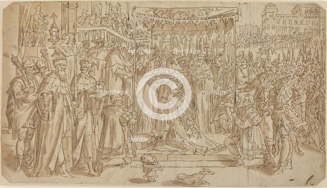 Coronation of the Emperor. Creator: Vos, Maarten de, after.