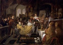Coronation of the Empress Maria by the King Alfonso XI in the monastery of Huelgas, Alfonso XI K…