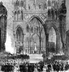 Coronation of the King and Queen of Sweden and Norway in Trondhjem Cathedral, 1873. Creator: Unknown