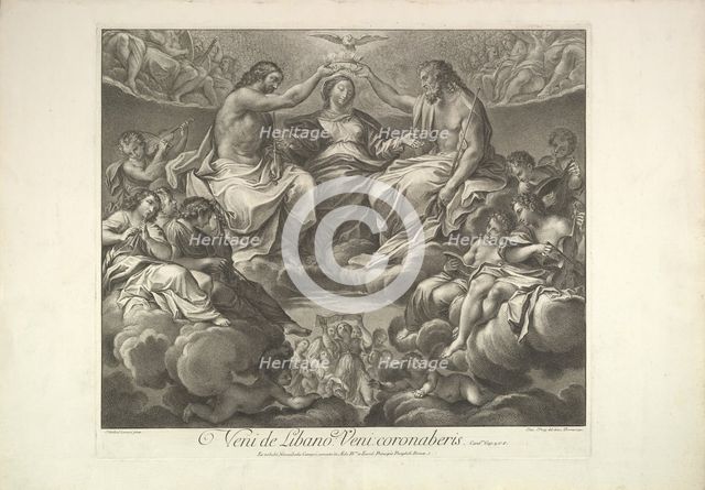 Coronation of the Virgin, 1741. Creator: Unknown.