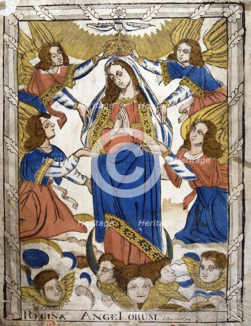 Coronation of the Virgin Mary, 19th century. Artist: Anon