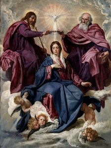 Coronation of the Virgin, between 1635 and 1636. Creator: Diego Velasquez