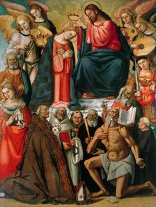 Coronation of the Virgin with Angels and Saints, 1523. Creator: Signorelli, Luca (ca 1441-1523)