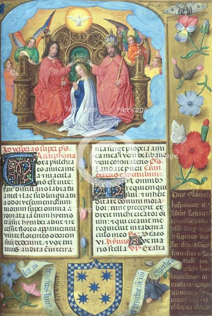 Coronation of Virgin Mary, c1490-1497.  Creator: Master of James IV of Scotland.