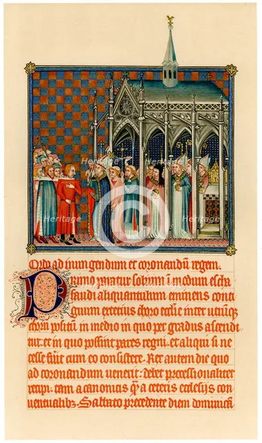 Coronation of Charles V, c1365. Artist: Unknown