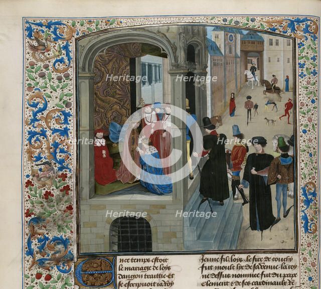 Coronation of Charles VI of France, ca 1470-1475. Creator: Anonymous.