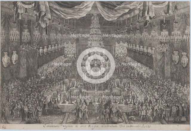 Coronation of Charles XI, Stockholm, December 20, 1672, 1672. Creator: Georg Christoph Eimmart.