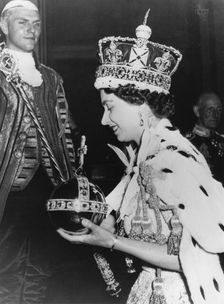 Coronation of Elizabeth II, Westminster Abbey, London, June 1953. Creator: Unknown