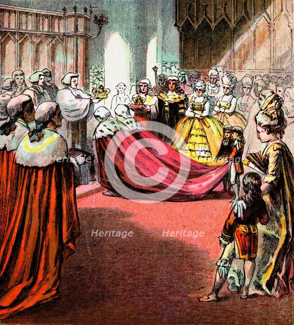 'Coronation of George III, 1761', (c1850s). Artist: Unknown