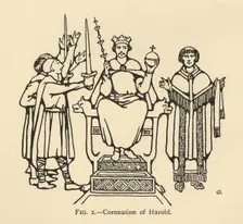 Coronation of Harold (1931). Artist: Charles Henry Bourne Quennell